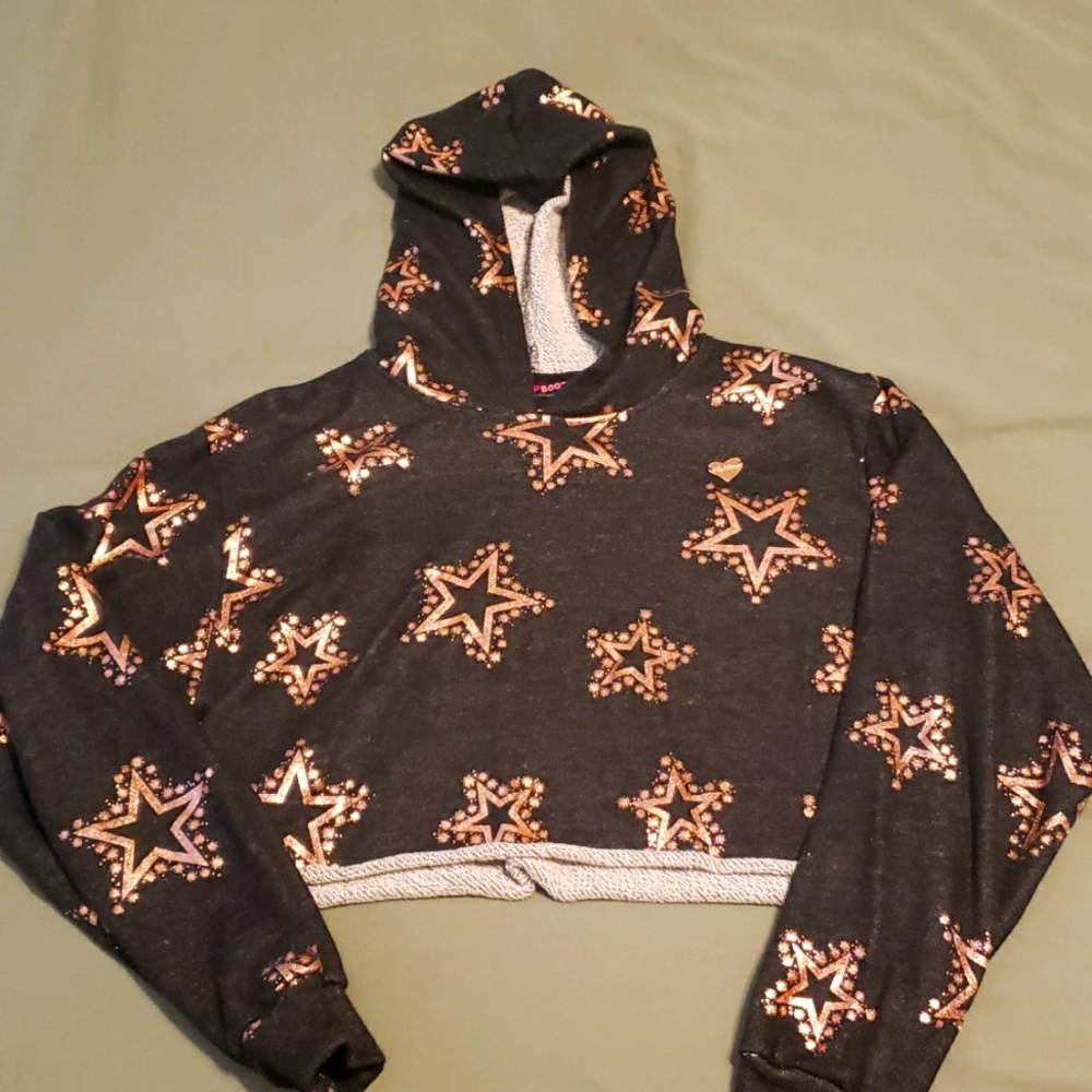 Cute Booty cropped Terry hoodie